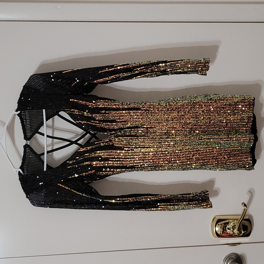 Sequin Mini Dress